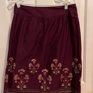 Talbots ladies fall embroidered skirt